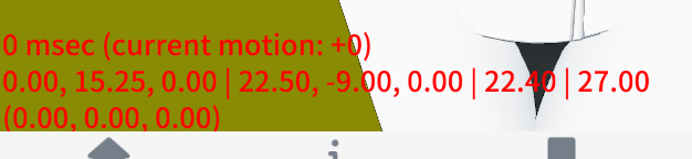 camera parameter on screen